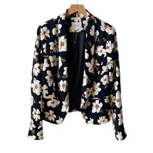 NEW Loft floral open blazer size S Small